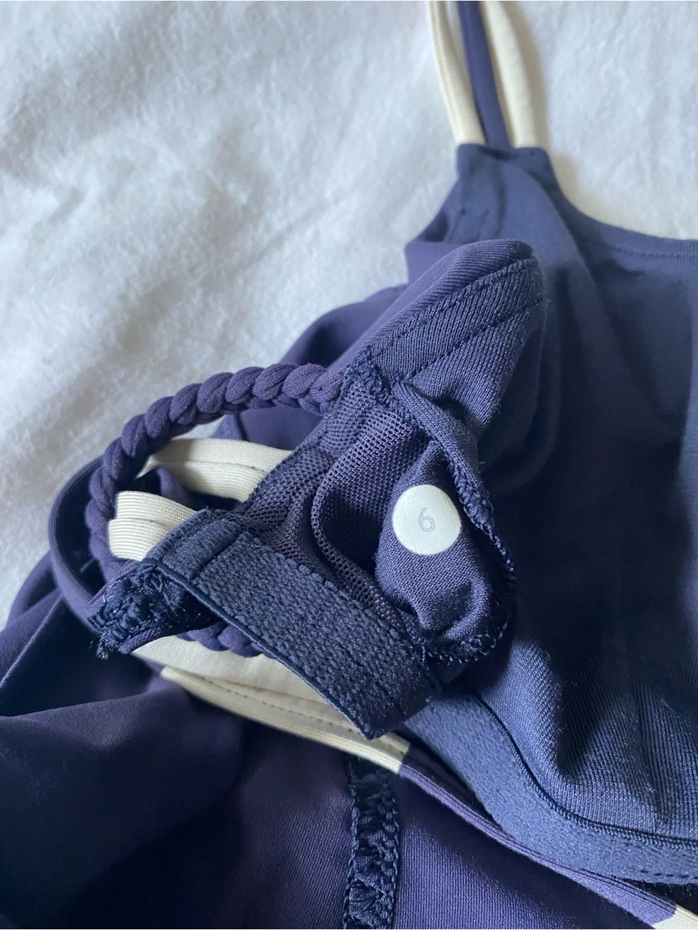 lululemon athletica Navy Blue Strappy Athletic Top